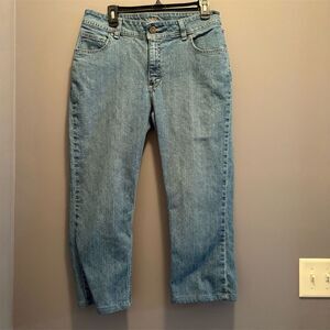 Riders by Lee Women's Capri Jeans Size 14 Blue Medium Wash Denim